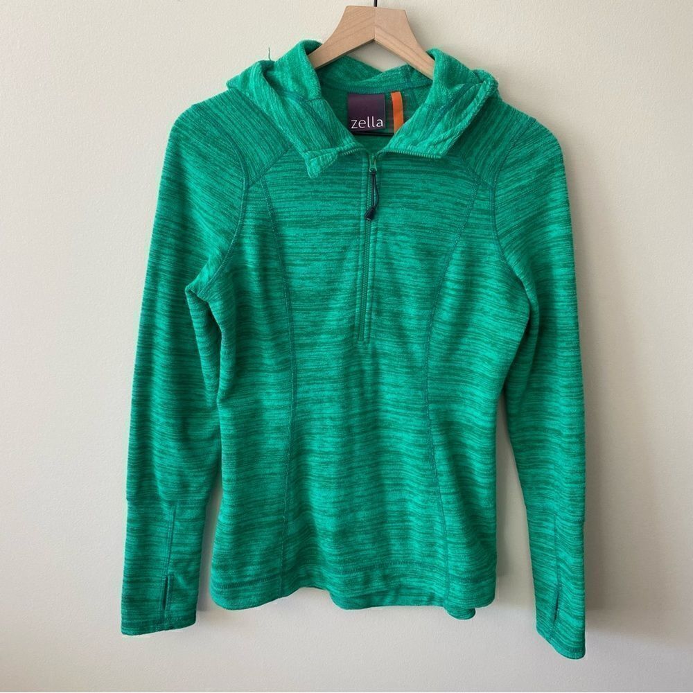 Zella hooded 1/2 zip fleece